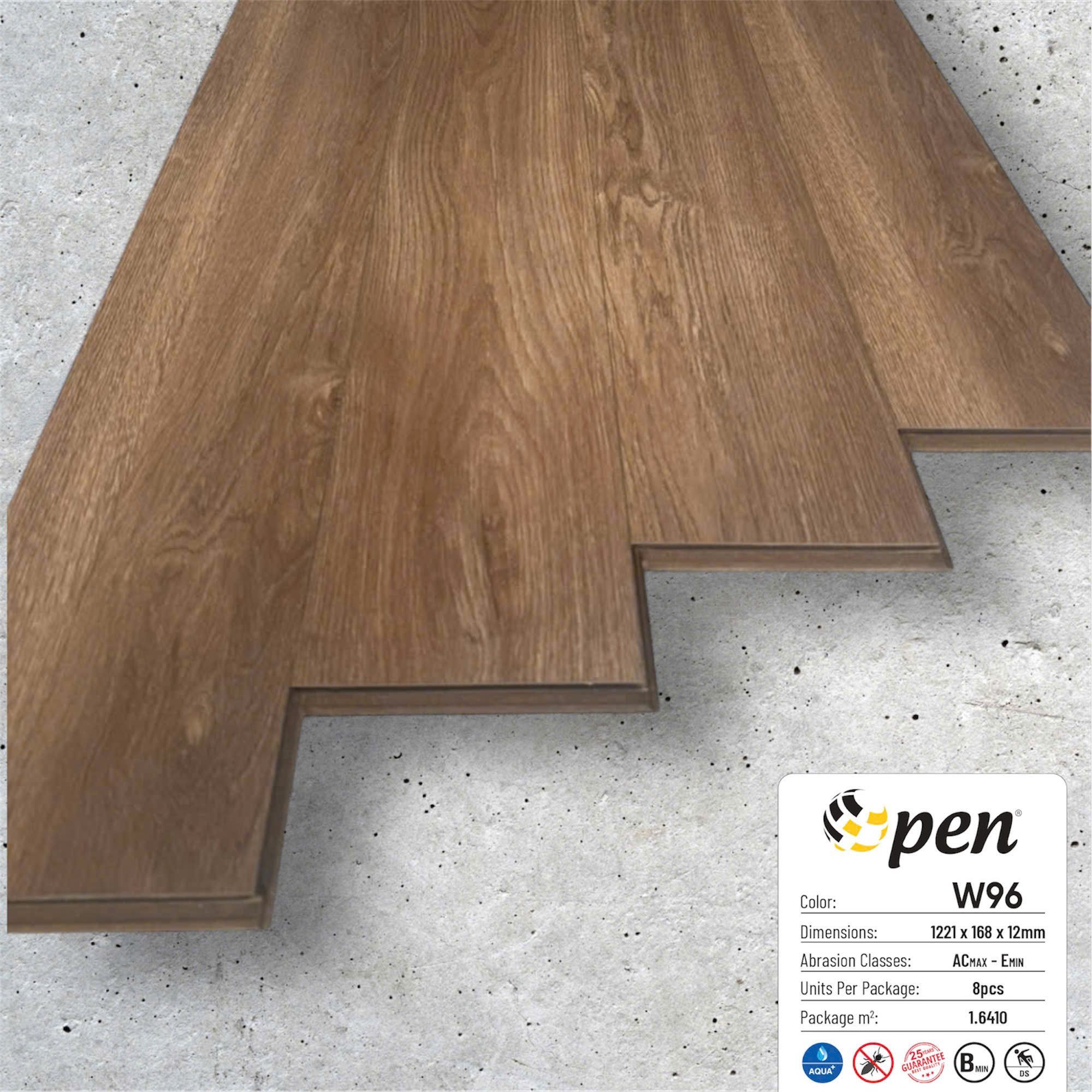 Sàn gỗ Sàn gỗ OPEN W96 - Chịu nước 168H