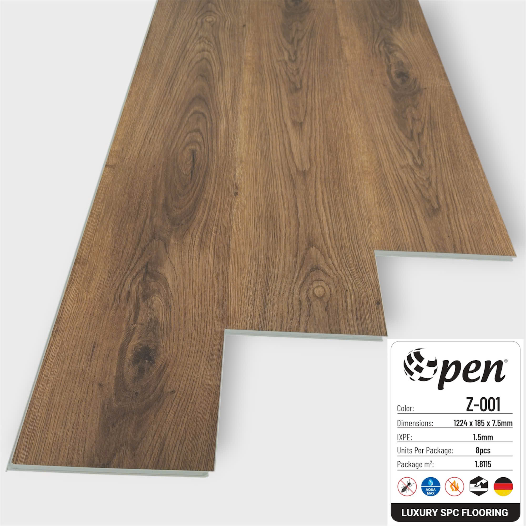 Sàn gỗ Sàn nhựa SPC Z001 - 7.5mm