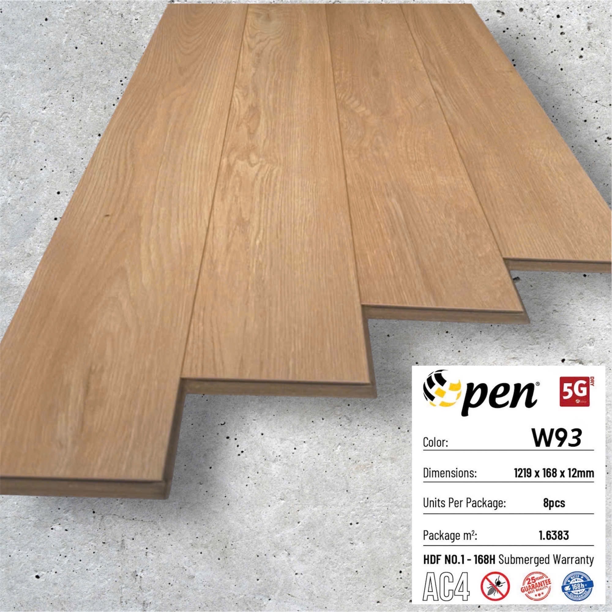 Sàn gỗ Sàn gỗ OPEN W93 - Chịu nước 168H